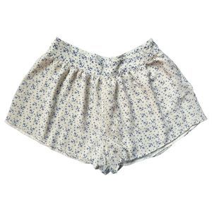Forever 21 XXI Size Large Premium Shorts Anchor Print Chiffon Lined Dress Short